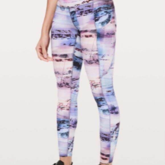 lululemon athletica Pants - Lululemon Pink "Fast & Free" 7/8  legging Sz 12